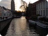 10 - bruges - dijver al tramonto