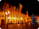51 - bruges - burg di notte