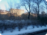 col taxi verso l'aeroporto